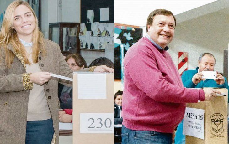 María Emilia Soria y Alberto Weretilneck, dos de los ganadores de la jornada.
