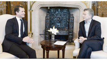 ámbito.com | Reunión. Directivo de Schlumberger estuvo ayer con Mauricio Macri.