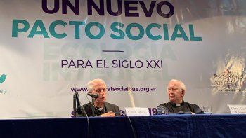 El cardenal primado de la Argentina, Mario Poli&nbsp;y el presidente de la Pastoral Social de la Ciudad de Buenos Aires, Carlos Accaputo.&nbsp;