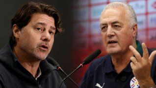 Pochettino y Alfaro, cara a cara Pochettino y Alfaro, cara a cara