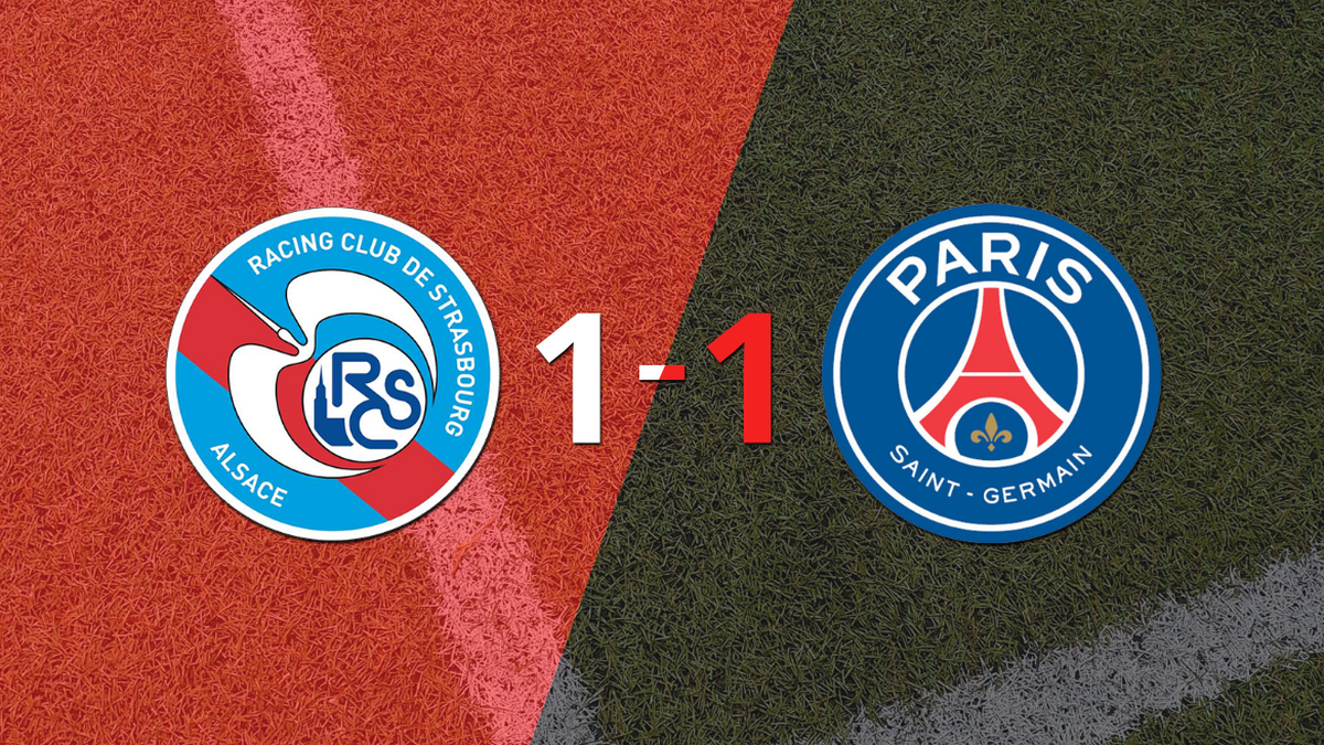 RC Strasbourg could not at home against PSG and they drew 1-1