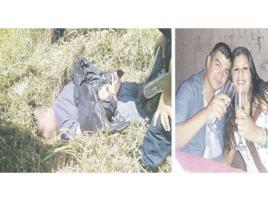 Detenido. A través de su celular fue localizado el agresor. En la foto se lo ve con su mujer a quien asesinó a balazos.