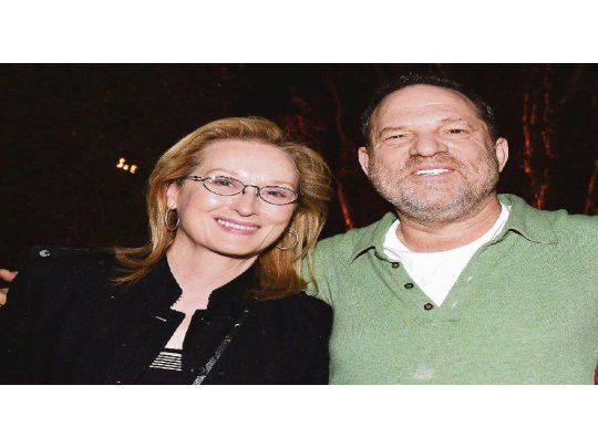 otros tiempos. Meryl Streep junto a Harvey Weinstein.