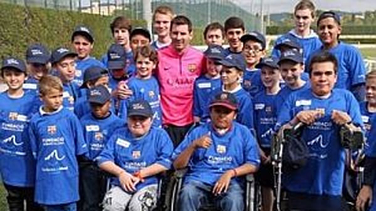 La fundación de Messi, premiada por su trabajo con personas discapacitadas