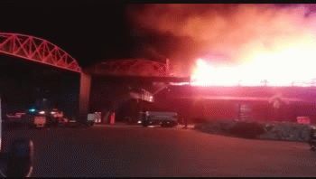 impactante incendio arraso parte del autodromo de termas de rio hondo
