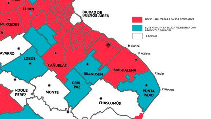 Rojo, azul y blanco. Los tres colores que exponen una Provincia con distintas realidades.