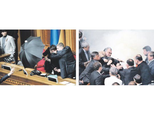 Una nueva alianza con Rusia desató escándalo en Parlamento de Ucrania