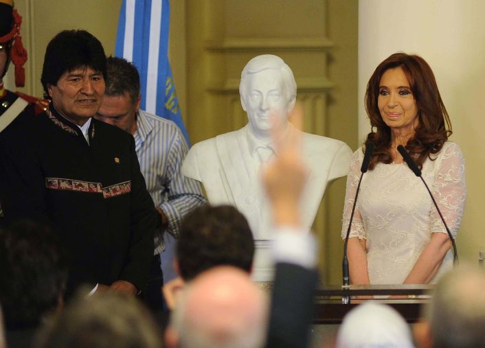 Último acto de Cristina de Kirchner como Presidente.