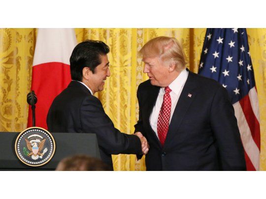 Shinzo Abe y Donald Trump.
