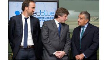 Boudou formuló declaraciones durante el acto de inauguración que compartió con Eduardo Eurnekian y el presidente de Unitec Blue, la fábrica de chips, Matías Gainza Eurnekian.