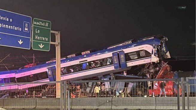 Choque de trenes en Chile. 