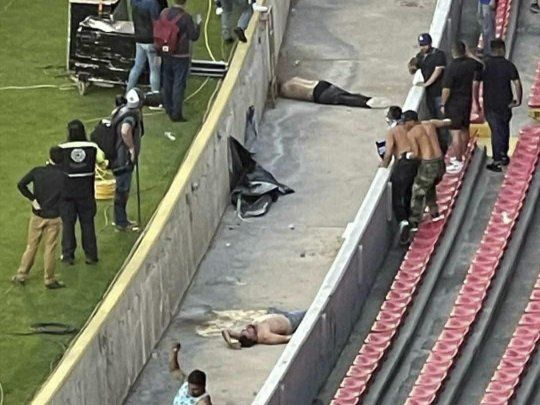 Dantescas imágenes del partido entre Querétaro y Atlas por la Liga de México.
