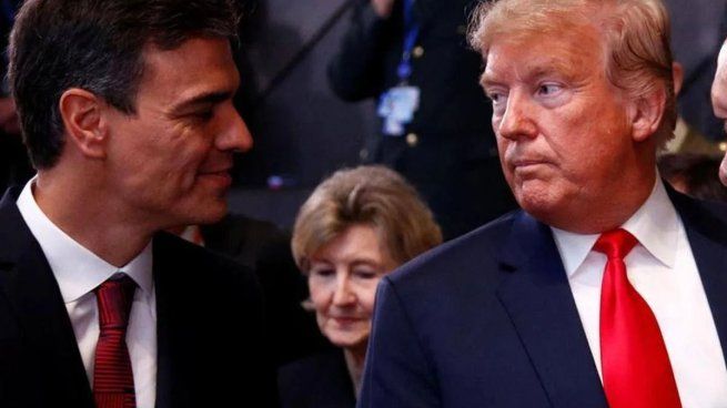 Donald Trump y Pedro Sánchez: un enfrentamiento abierto por la inversión en defenas.