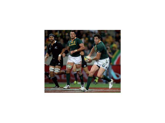 Sorpresa sudafricana. Fourie, centro de los Springboks, durante el encuentro ante Nueva Zelanda.
