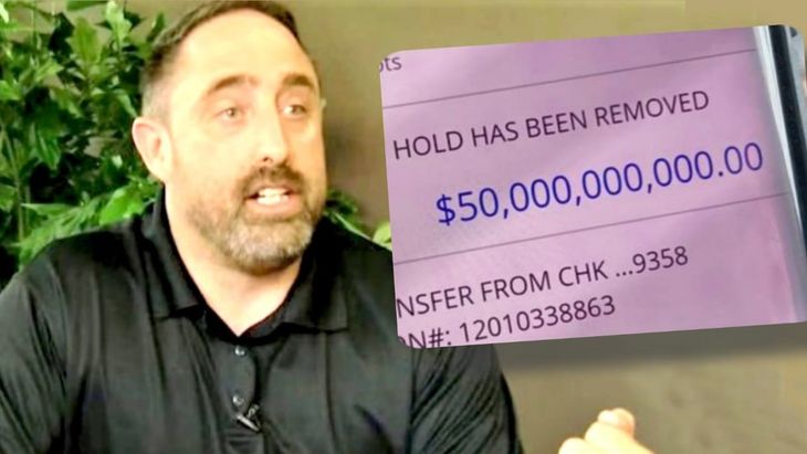 Darren James contando la historia de cómo recibió 50 mil millones de dólares. Darren James contando la historia de cómo recibió 50 mil millones de dólares.