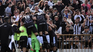 The fans of Gimnasia y Esgrima de Mendoza celebrated in style the promotion to the First Division after the penalty shootout against Deportivo Madryn in Vicente López. The fans of Gimnasia y Esgrima de Mendoza celebrated in style the promotion to the First Division after the penalty shootout against Deportivo Madryn in Vicente López.