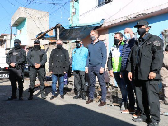 El Ministerio de Justicia y Seguridad de la Ciudad tapió el tercer bunker de drogas en el Barrio 21-24 Zavaleta