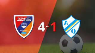 doblete de santiago patroni en la goleada de dep. armenio frente a arg. de quilmes