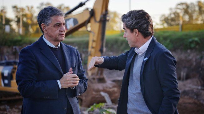 Jorge Macri supervisó el avance de la obra. 