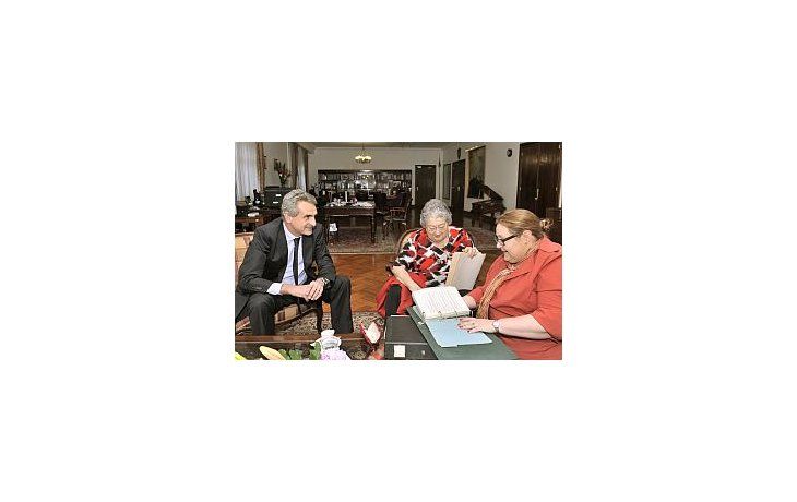Agustín Rossi, Hebe Bonafini y Graciana Peñaflor.