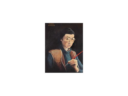 Autorretrato de Fermín Eguía, uno de los artistas que reúne “Yo, nosotros, el arte”, exposición de gran nivel en cuanto a la tarea de investigación, selección de obras y montaje.