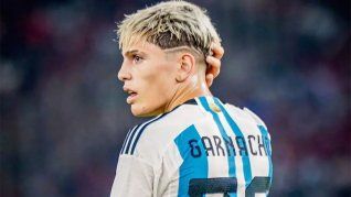 Alejandro Garnacho en la selección argentina.