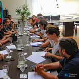 Reunión de la cúpula del SUTNA con los diputados bonaerenses. Reunión de la cúpula del SUTNA con los diputados bonaerenses.