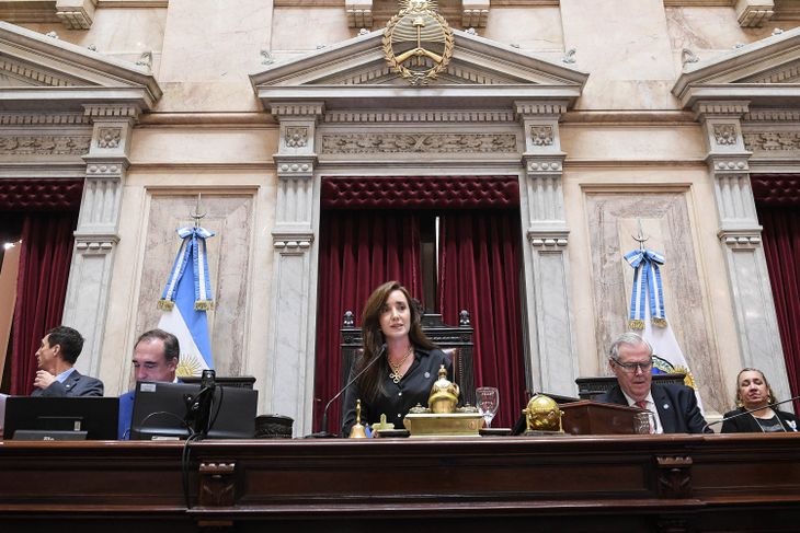 Villarruel presidió la primera sesión ordinaria del ciclo 2026. Villarruel presidió la primera sesión ordinaria del ciclo 2026.