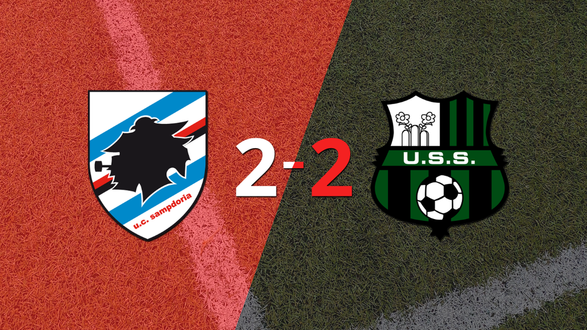 Sampdoria Empató 2-2 En Casa Con Sassuolo