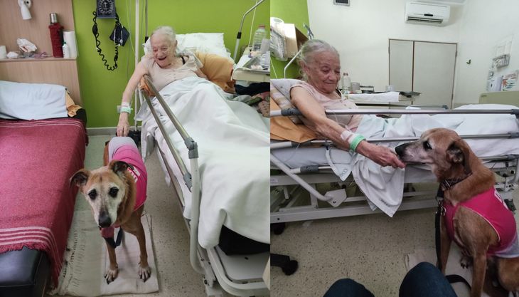 Ramallo's visit was part of an experience that contributed relief and emotion during hospitalization.