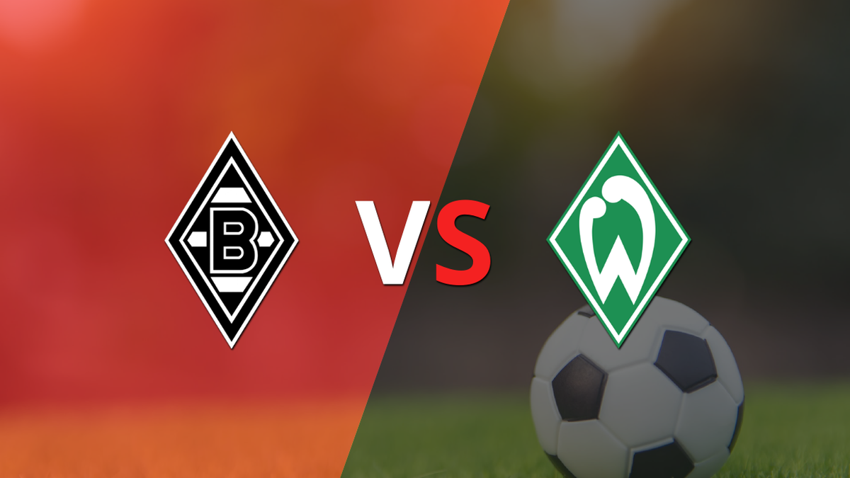 B. Mönchengladbach is beating Werder Bremen 2-1 at the Borussia Park stadium