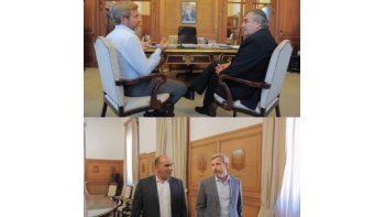 Frigerio con Manzur y Morales.