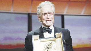 douglas. El actor, de 78 años, recibe la Palma de Oro a la Trayectoria.