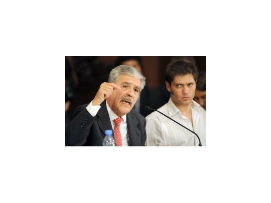 Julio de Vido y Axel Kicillof en el Senado.