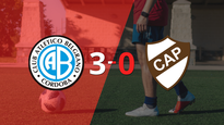 belgrano fue contundente y goleo 3-0 a platense