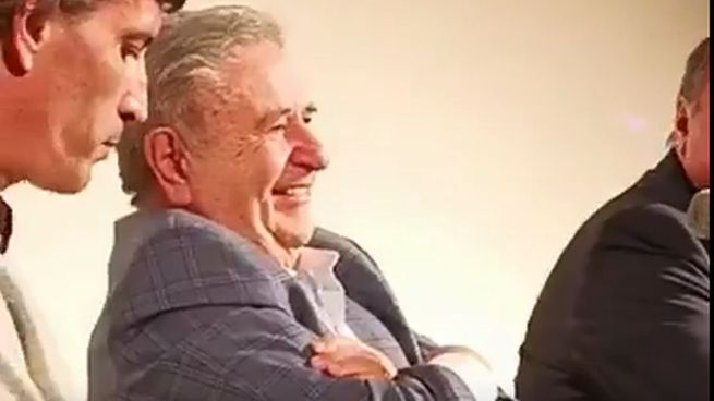 Eduardo Duhalde, durante la presentación del libro.&nbsp;