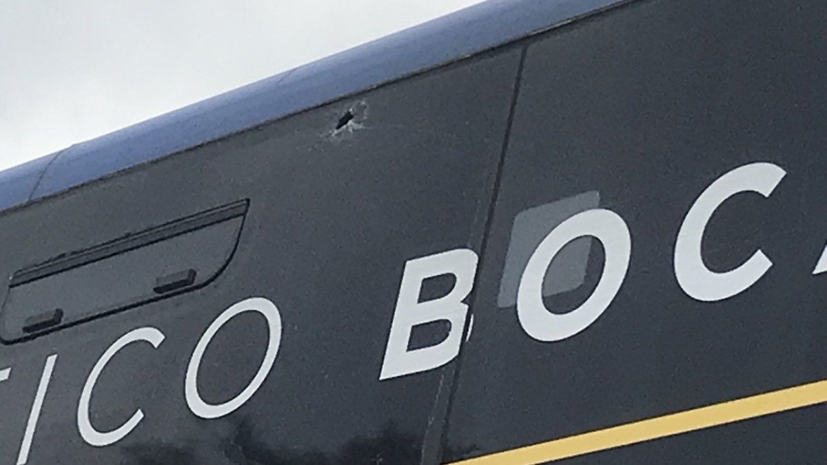 Central fans stoned the Boca bus in Parque Alem
