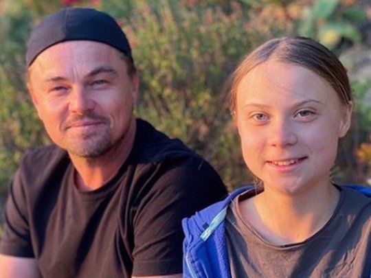 Leonardo DiCaprio y Greta Thunberg