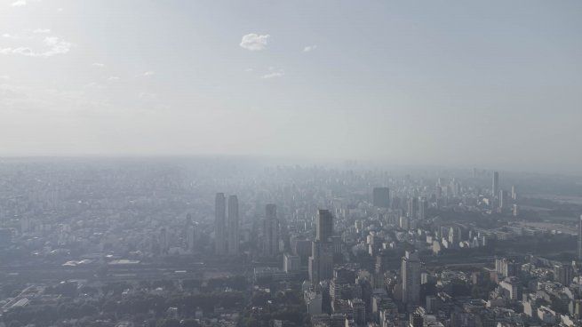 Buenos Aires amaneció cubierta de humo que dificulta la visibilidad y respiración.