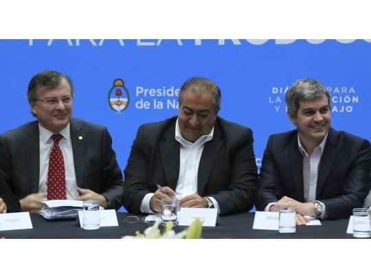 La Mesa de Diálogo Social, reunida en Casa Rosada.