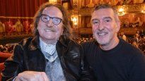 Charly García y Julio Bocca en el palco del Teatro Colón.&nbsp;