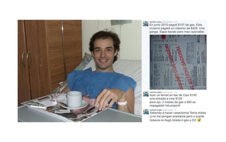 Hace unos días, el legislador del PRO publicó una foto de su boleta y sostuvo: En junio 2015 pagué $107 de gas. Este invierno pagaré un máximo de $428. Una ganga. Sigue barato pero más razonable.