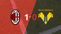 milan derroto en casa 1-0 a hellas verona