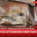 Este es el paquete que explotó en la Escuela de Gendarmería. Este es el paquete que explotó en la Escuela de Gendarmería.