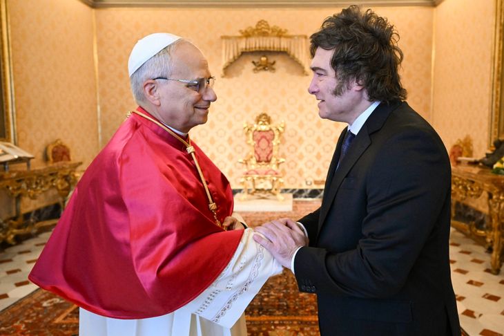 Milei visit&oacute; al papa Le&oacute;n XIV tras el fallecimiento de Francisco.