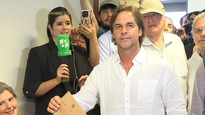 El presidente Luis Lacalle Pou emitió su voto en Canelones.