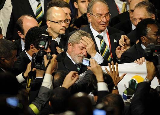 Lula consternado por la noticia.