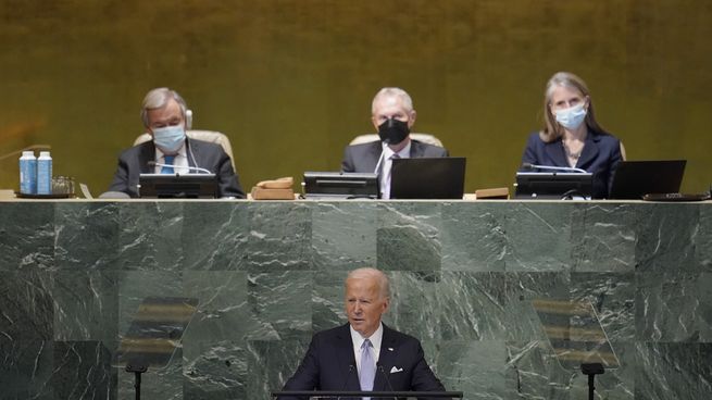 El presidente de EEUU, Joe Biden, en su discurso ante la Asamblea General de la ONU.