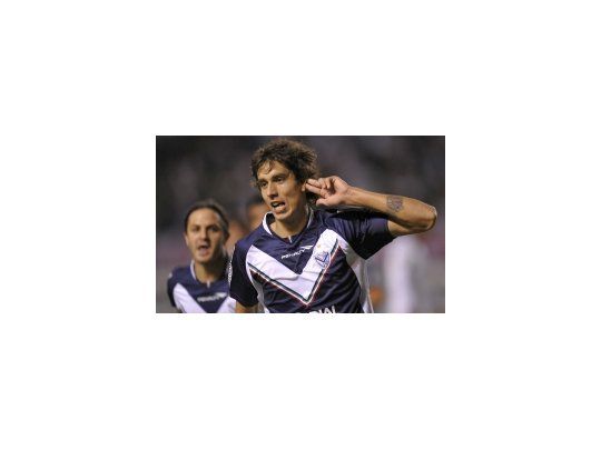 Con su gol, Ricardo Álvarez le dio tranquilidad a Vélez.