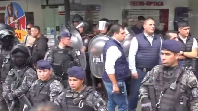 Policia Mar del Plata Detenido Javier Milei